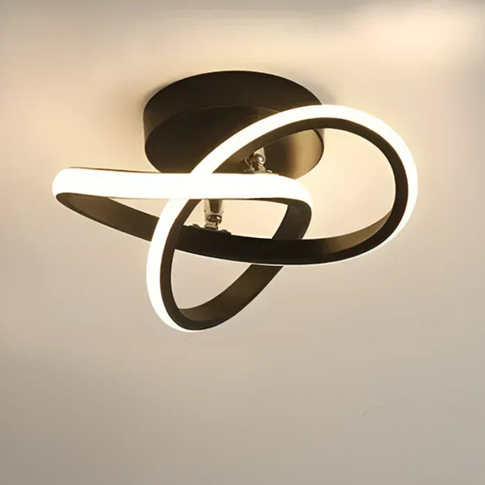 Moderne LED Plafondlamp met Tweeringdesign