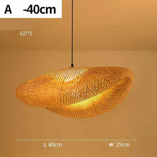 Handgemaakte Rieten Hanglamp voor Sfeervolle Verlichting
