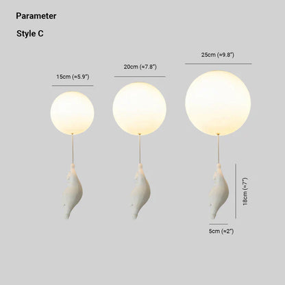 Speelse Beer en Ballon Hanglamp