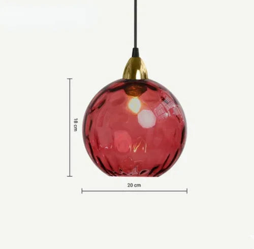 Elegante Glazen Bol Hanglamp voor Sfeervolle Verlichting