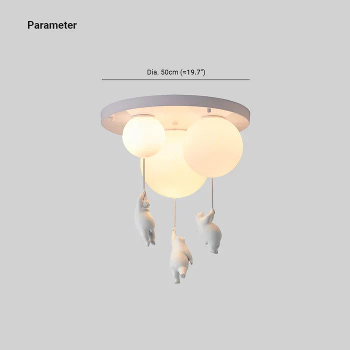 Speelse Beer en Ballon Hanglamp