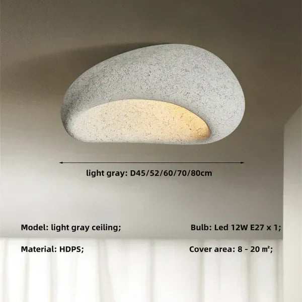 Wabi-Sabi Plafondlamp: Natuurlijke Elegantie en Rust