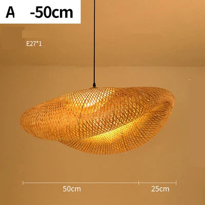 Handgemaakte Rieten Hanglamp voor Sfeervolle Verlichting