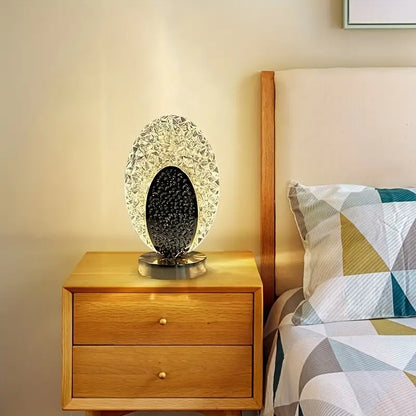 Elegante Draadloze Pauw Tafel Lamp met Verstelbare Verlichting