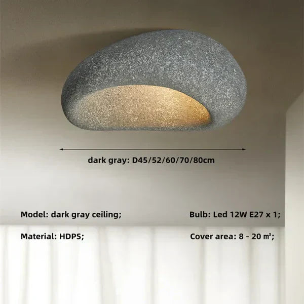 Wabi-Sabi Plafondlamp: Natuurlijke Elegantie en Rust