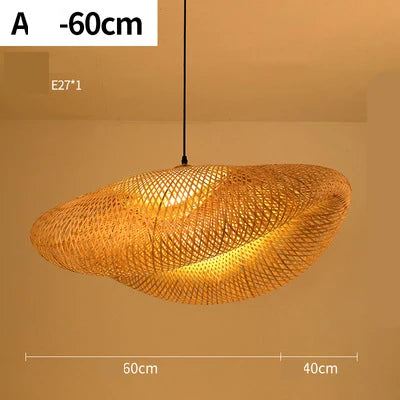 Handgemaakte Rieten Hanglamp voor Sfeervolle Verlichting