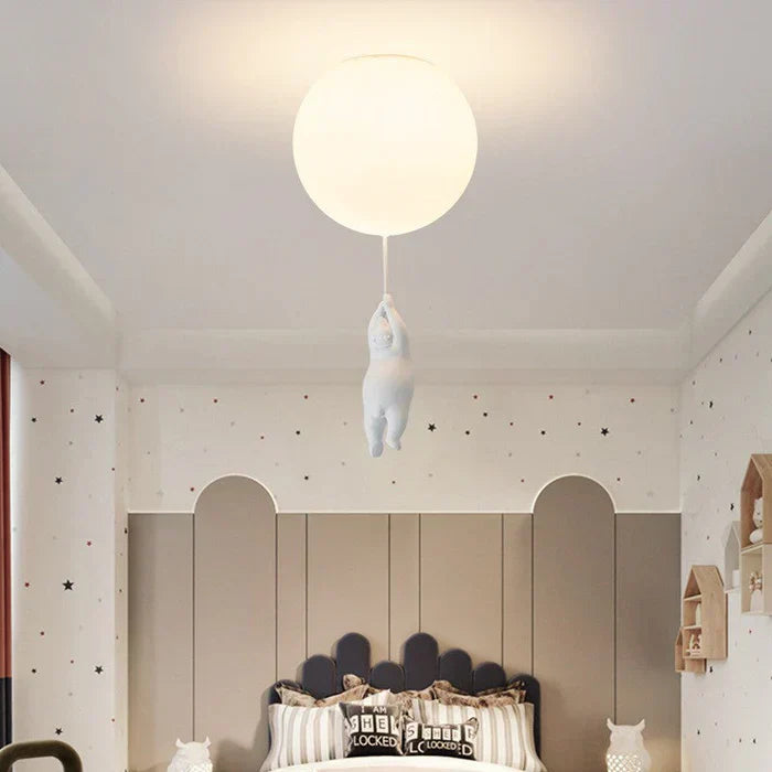 Speelse Beer en Ballon Hanglamp