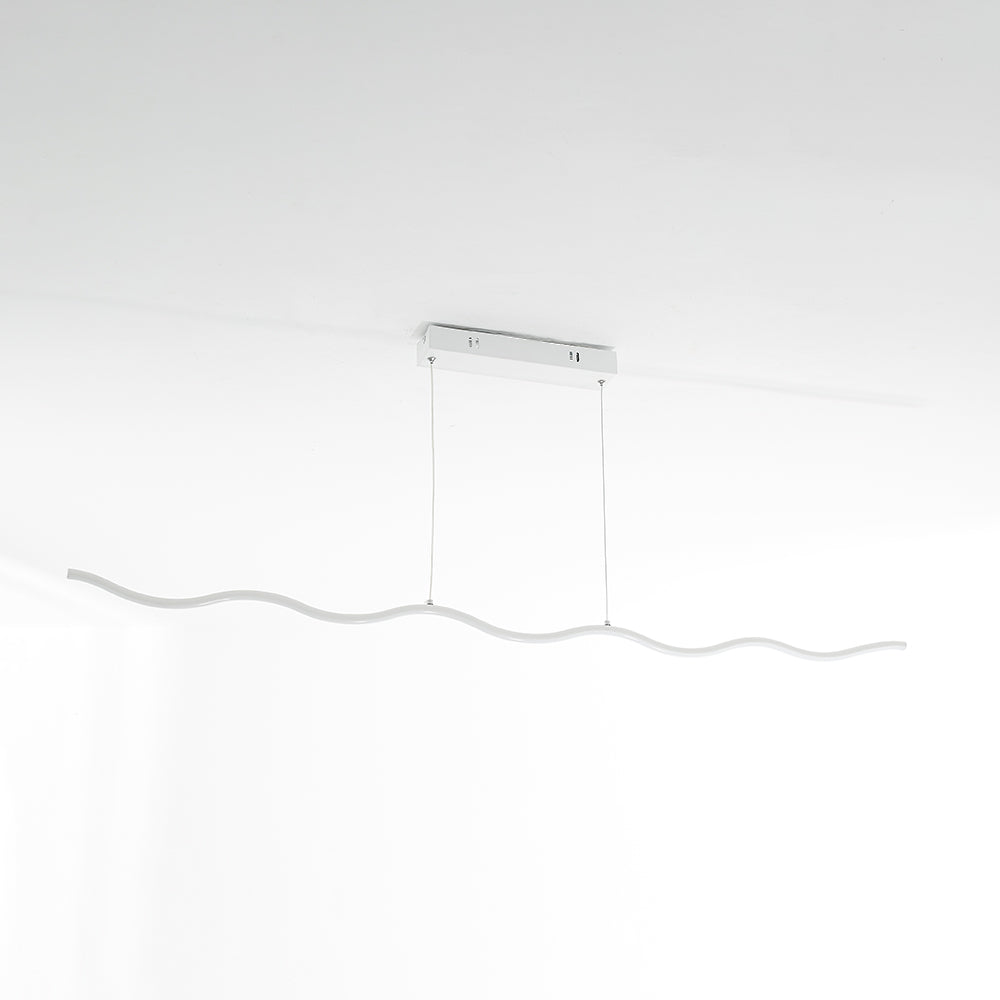 Moderne Verstelbare LED Hanglamp met Golflijnontwerp