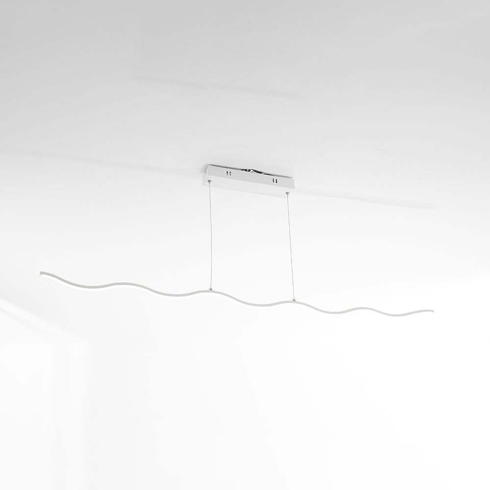 Moderne Verstelbare LED Hanglamp met Golflijnontwerp