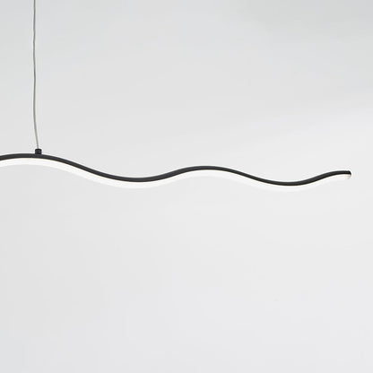 Moderne Verstelbare LED Hanglamp met Golflijnontwerp