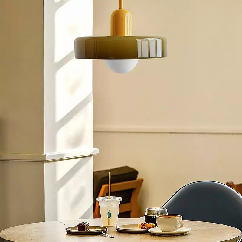 Artistieke Glazen Hanglamp voor Elegante Verlichting
