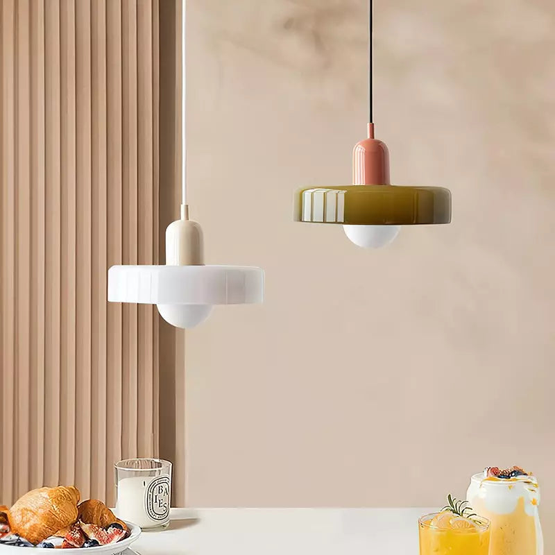 Artistieke Glazen Hanglamp voor Elegante Verlichting