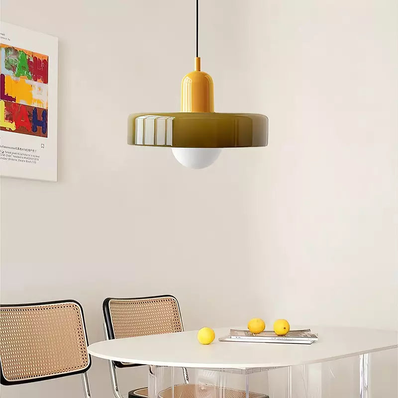 Artistieke Glazen Hanglamp voor Elegante Verlichting