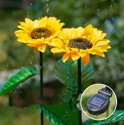 Zonne-energie Zonnebloemlamp voor Buitenverlichting