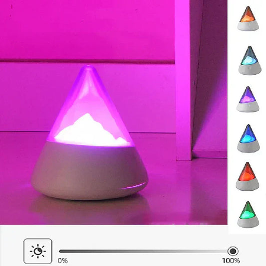 Betoverende Draadloze RGB IJsberg Nachtlamp