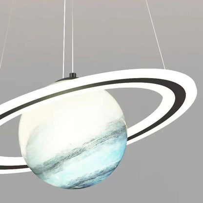 Betoverende LED Hanglamp met Planetenontwerp