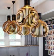 Handgemaakte Houten Hanglamp - Rustieke Verlichting