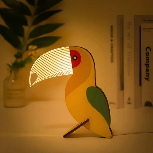 Betoverende Nachtlamp voor Kinderen - Dierenrijk Magie