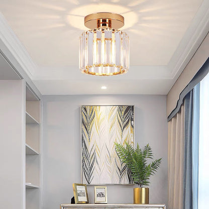 Elegante Kristallen Plafondlamp voor Modern Interieur