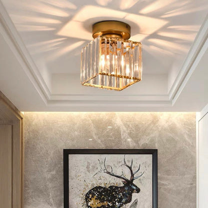 Elegante Kristallen Plafondlamp voor Modern Interieur