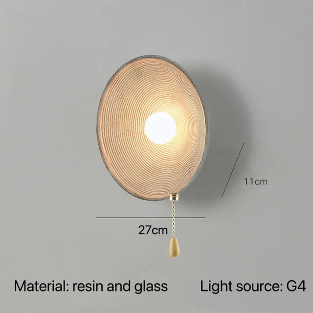 Elegante Japanse Wandlamp voor Serene Sfeer