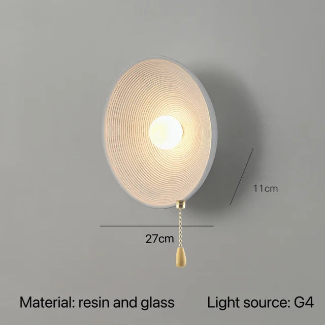 Elegante Japanse Wandlamp voor Serene Sfeer