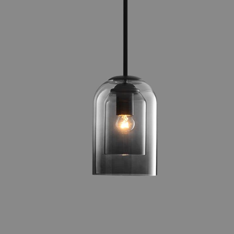Elegante Dubbele Glazen Hanglamp voor Modern Interieur