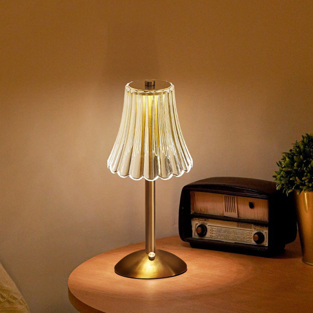 Elegante Retro LED Tafellamp met Dimmfunctie