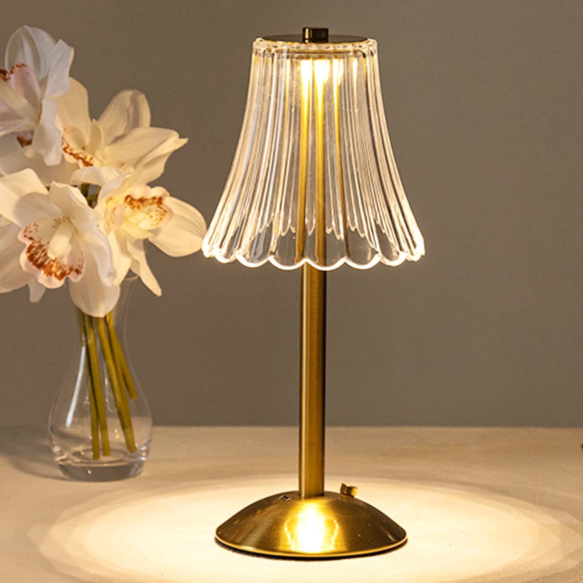 Elegante Retro LED Tafellamp met Dimmfunctie