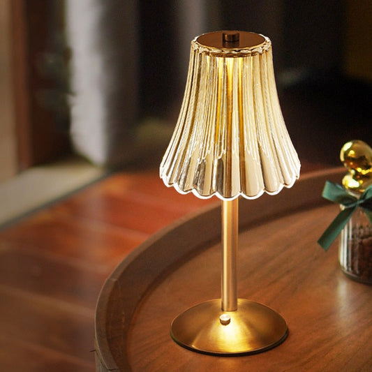 Elegante Retro LED Tafellamp met Dimmfunctie