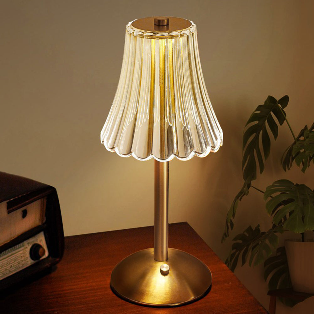 Elegante Retro LED Tafellamp met Dimmfunctie