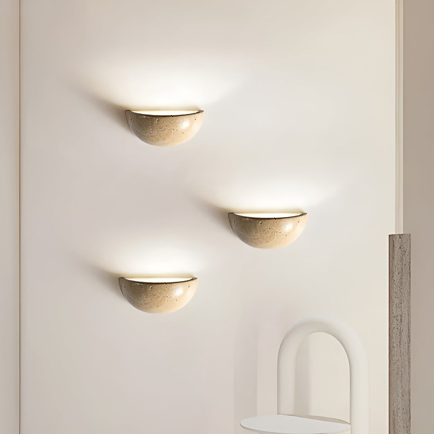 Elegante Wabi-Sabi Wandlamp voor Sfeervolle Verlichting