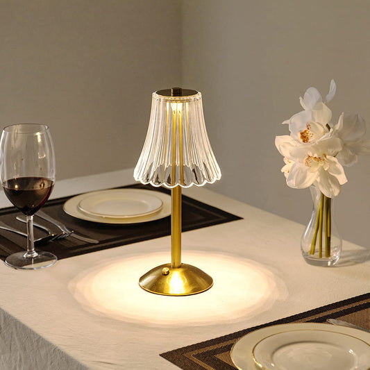 Elegante Retro LED Tafellamp met Dimmfunctie