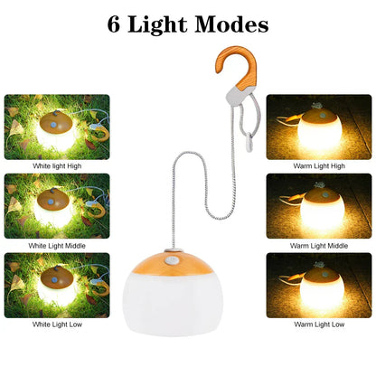Retro Campinglamp - USB Oplaadbaar en Veelzijdig