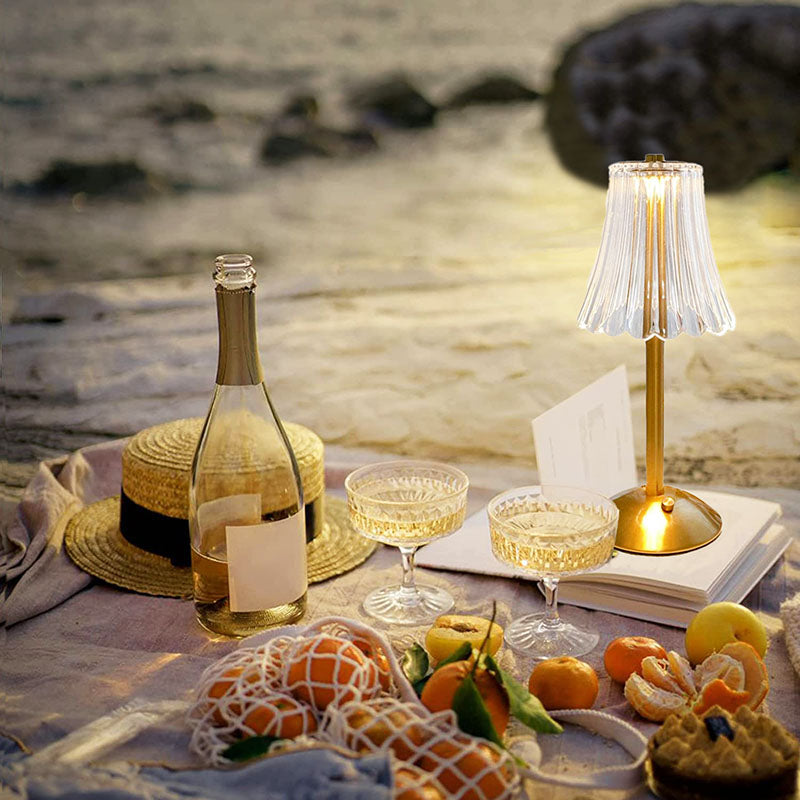 Elegante Retro LED Tafellamp met Dimmfunctie