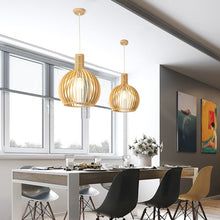 Handgemaakte Houten Hanglamp - Rustieke Verlichting