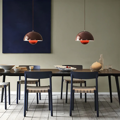 Elegante Scandinavische Hanglamp met Bloemontwerp