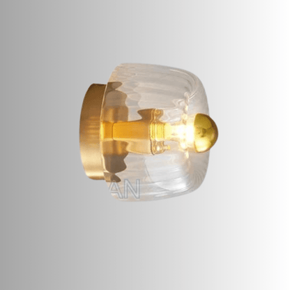 Elegante Bauhaus Wandlamp van Glas en Metaal