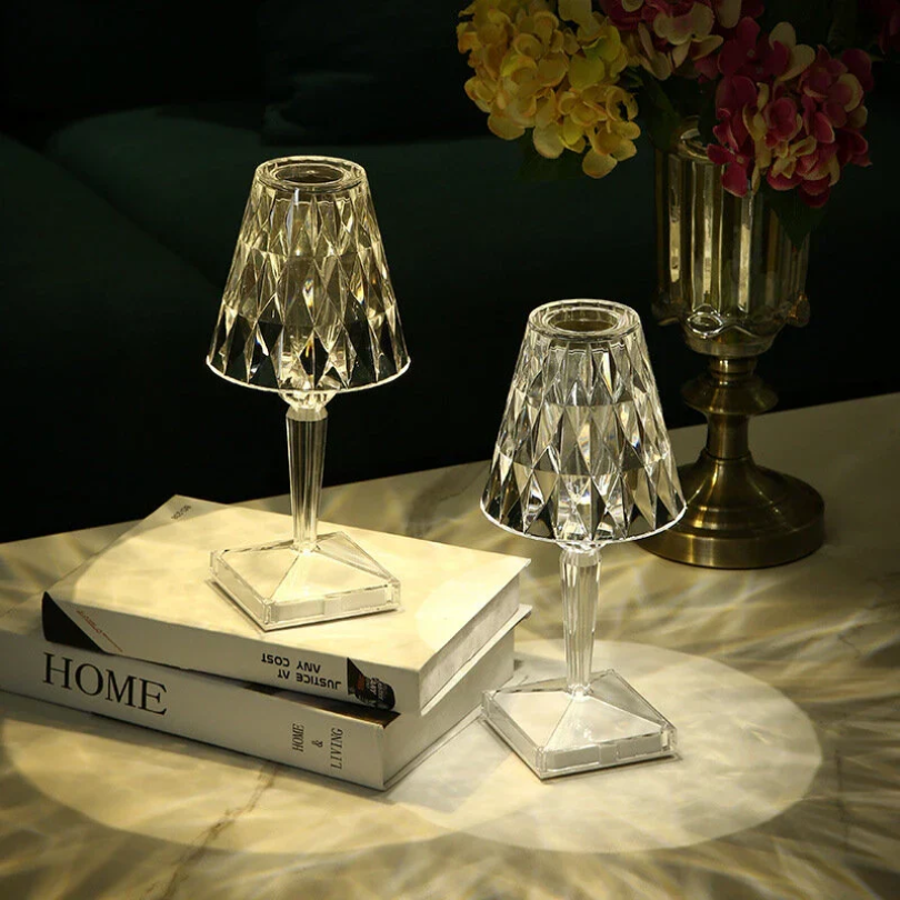Glamoureuze Kristallen Tafellamp voor Elegant Interieur