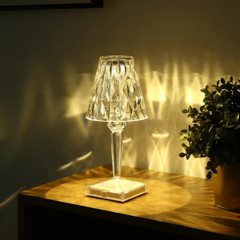 Glamoureuze Kristallen Tafellamp voor Elegant Interieur