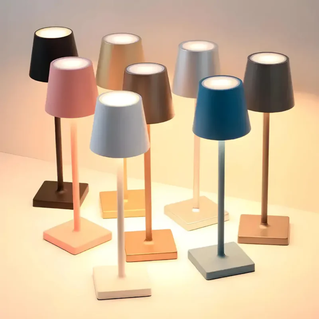 Elegante Draadloze Oplaadbare Tafellamp – Scandinavische Verlichting voor Elke Ruimte
