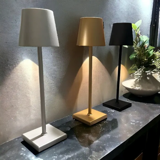 Elegante Draadloze Oplaadbare Tafellamp – Scandinavische Verlichting voor Elke Ruimte
