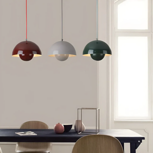 Elegante Scandinavische Hanglamp met Bloemontwerp