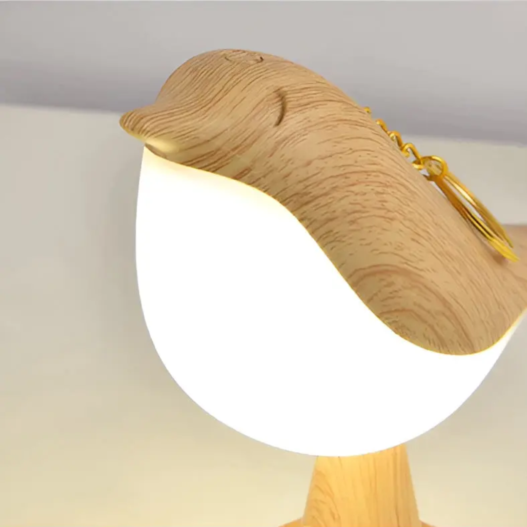 FeatherGlow: Betoverende Draadloze LED Vogel Lamp