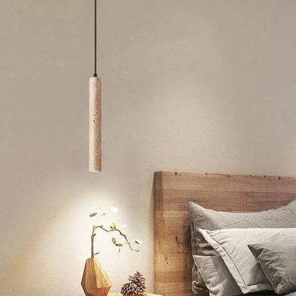 Elegante Travertijn LED Kroonluchter voor Luxe Verlichting