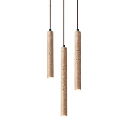 Elegante Travertijn LED Kroonluchter voor Luxe Verlichting