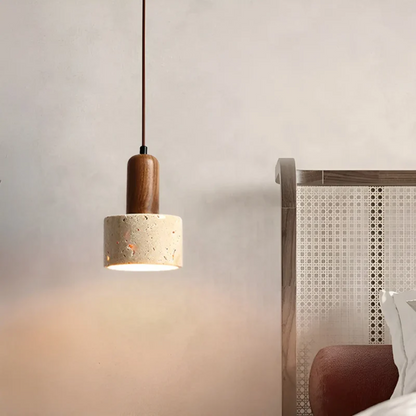 Elegante Wabi-Sabi Plafondlamp voor Sfeervolle Verlichting