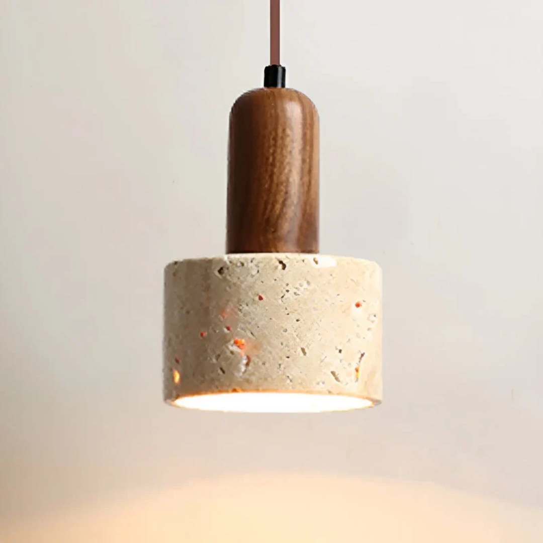 Elegante Wabi-Sabi Plafondlamp voor Sfeervolle Verlichting