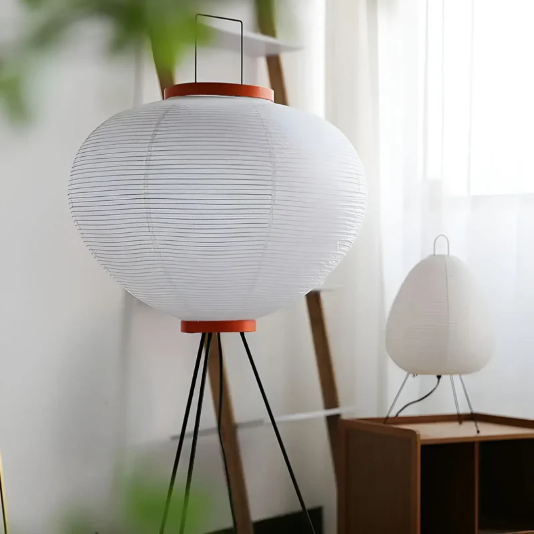 Elegante Vloerlamp van Rijstpapier – Sfeervolle Verlichting voor Elke Ruimte
