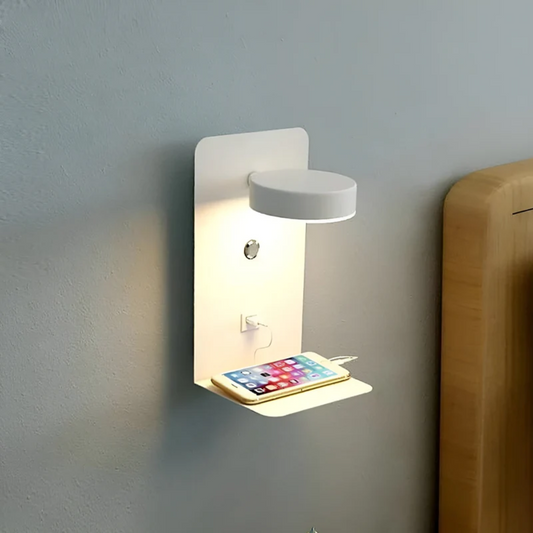 Moderne LED Wandlamp met USB Opladen